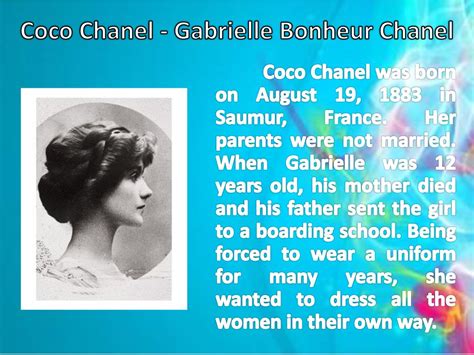 who did coco chanel refuse to marry|coco chanel mother.